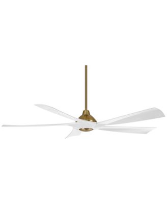  Possini Euro Eloquent Brass LED Ceiling Fan w/  Rod