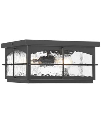 Braylon Hammered Glass Outdoor Ceiling Light