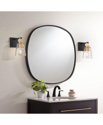 Possini Euro Shadia 9" High Brass Water Glass Wall Sconce