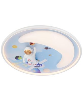 DreamGlow Apollo 18 1/2" Wide Moon Mission LED Ceiling Light