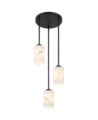 Possini Euro Stoker 12 1/2"W Faux Alabaster 3-Light Pendant