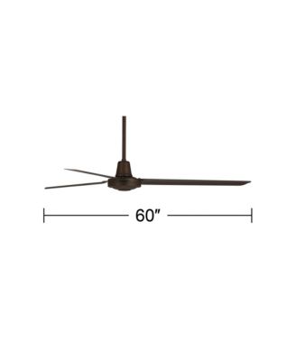 60" Turbina DC Bronze Ceiling Fan with 18" Downrod