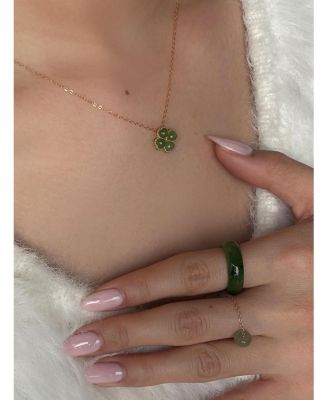 Jardin - Green Jade Pendant Necklace