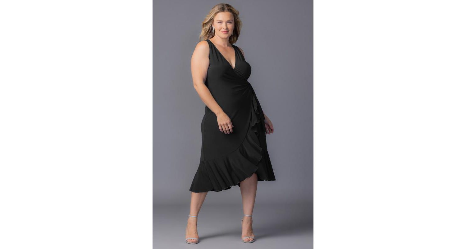 Plus Size Laguna Sleeveless Wrap Women's Dress