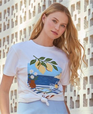 Women's Short Sleeve Crew Neck Graphic T-Shirt