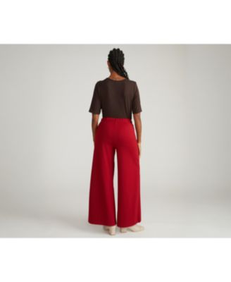 Plus Size Pam Pintuck Wide Leg Ponte Pants