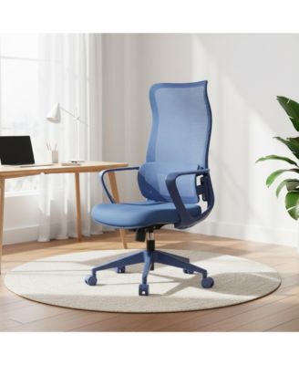 Home Office Desk Chair Featuring Breathable Mesh High Back, Adjustable Lumbar Support and Soft Foam Cushion for Study Room
