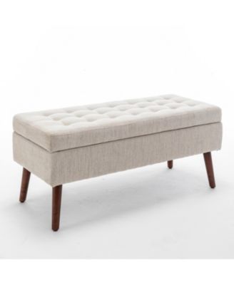 Storage Ottoman Bench for Bedroom End of Bed Bench Foot of Bed Bench Entryway Bench