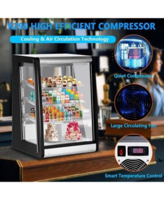Countertop Refrigerated Display 5.2 Cu.Ft/146L Commercial Cake Display Refrigerator with Digital controller, LED display, LED Lighting