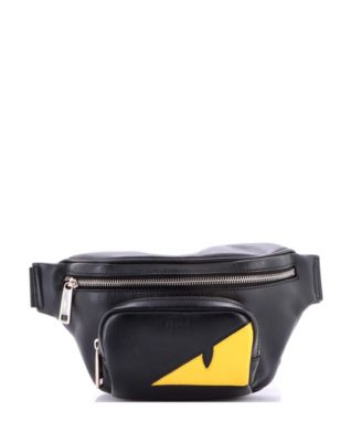 Front Pocket Monster Waist Bag Leather