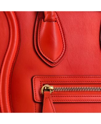 Micro Luggage Bag Smooth Leather