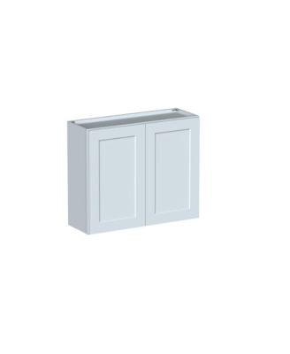 Standard Wall Cabinet 2 Door 2 Shelves, Ready to Assemble Kitchen Cabinet with Solid Wood Frame, Soft-Close Slides and Hinge