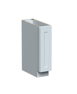 9 Inch Wide Full Height Door Base Cabinet, Ready to Assemble Kitchen Cabinet with Solid Wood Frame, Soft-Close Slides and Hinges