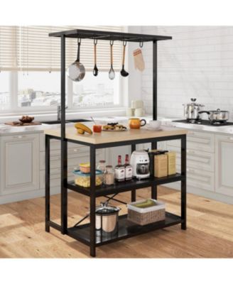 Kitchen Island Bakers Rack 5