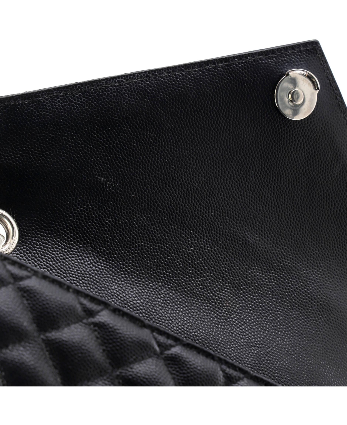 Pre-Owned Saint Laurent Medium Classic Monogram Envelope Satchel Mixed Matelasse Leather