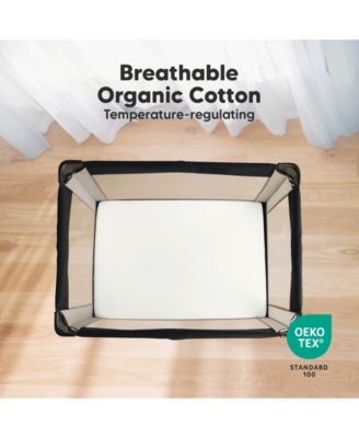 Mini Crib Sheets for Baby Girls, Boys, 2-Pack Soothe Pack and Play Sheets Fitted, Pack N Play Mattress Sheet