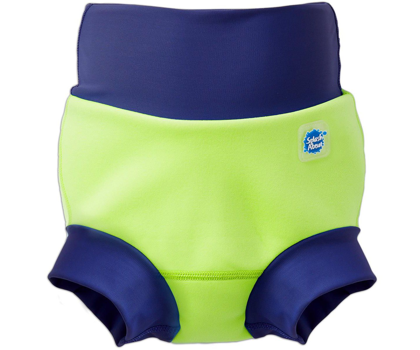 Splash About Baby Happy Nappy Swim Diaper, цвет: Лаймовый / Тёмно-синий — фото 1