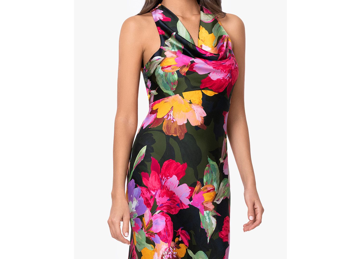 Women's Sleeveless Cowl Neck Gown