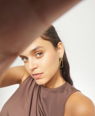 18k Gold and Sterling Silver Plated Earrings