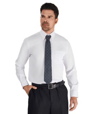 Club Room Men's Regular-Fit Long-Sleeve Dress Shirt - White