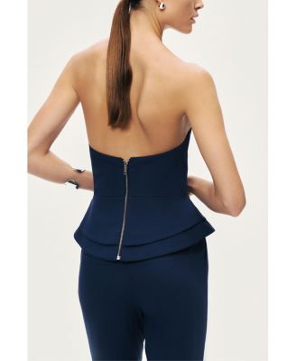 Women's Strapless Sculpted Bustier Top