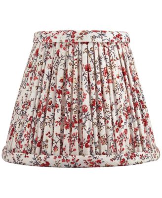 Nelle 3 1/2" Top x 6" Bottom x 5" High x 5" Slant Print Lamp Shade Replacement Set of 4 Floral Clip On Candelabra