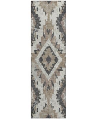 Mayfield Machine Washable AMF1878 2'3" x 7'6" Runner Area Rug