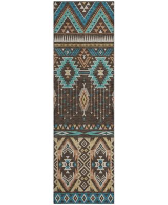 Mayfield Machine Washable AMF1851 2'3" x 7'6" Runner Area Rug