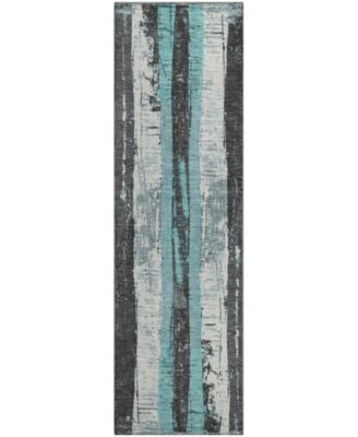 Mayfield Machine Washable AMF1872 2'3" x 7'6" Runner Area Rug