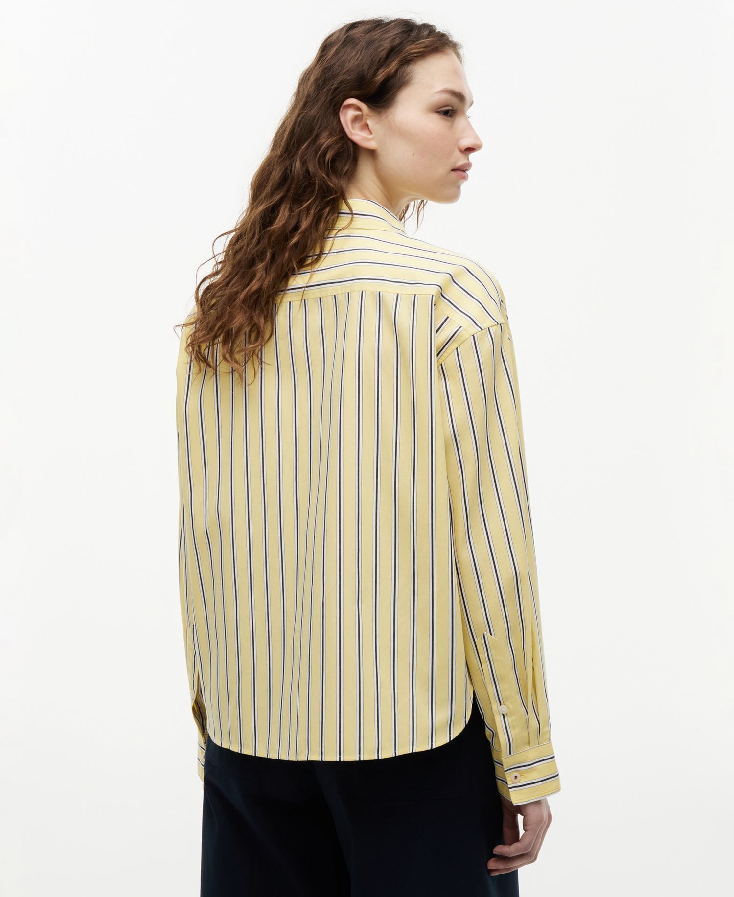 Women's Boxy Long-Sleeve Cotton Shirt