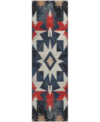 Mayfield Machine Washable AMF1893 2'3" x 7'6" Runner Area Rug