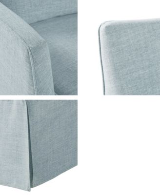 28" Fabric London Skirted Swivel Chair