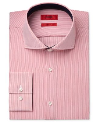 hugo boss red dress shirt