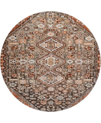 Mayfield Machine Washable AMF1834 8' x 8' Round Area Rug