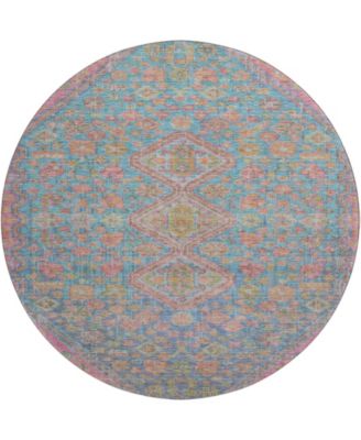 Mayfield Machine Washable AMF1834 8' x 8' Round Area Rug