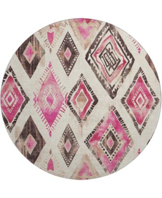 Mayfield Machine Washable AMF1861 8' x 8' Round Area Rug