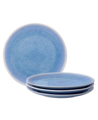 Colorwave Kiln Azure Coupe Salad Plates, Set of 4