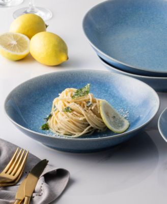 Colorwave Kiln Azure Coupe Pasta Bowls, Set of 4