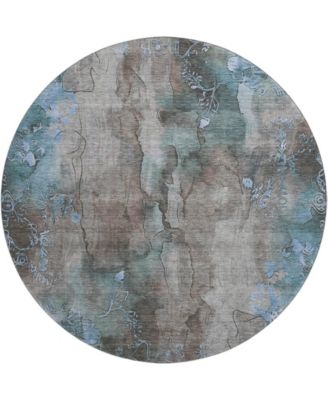Mayfield Machine Washable AMF1869 8' x 8' Round Area Rug