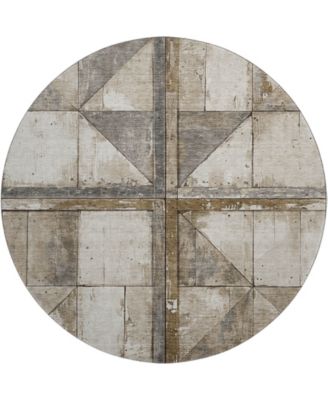 Mayfield Machine Washable AMF1876 8' x 8' Round Area Rug
