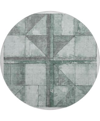 Mayfield Machine Washable AMF1876 8' x 8' Round Area Rug