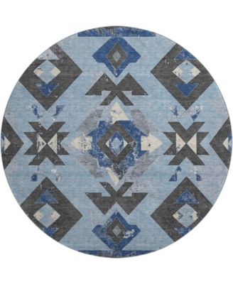 Mayfield Machine Washable AMF1882 8' x 8' Round Area Rug