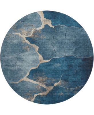 Mayfield Machine Washable AMF1889 8' x 8' Round Area Rug