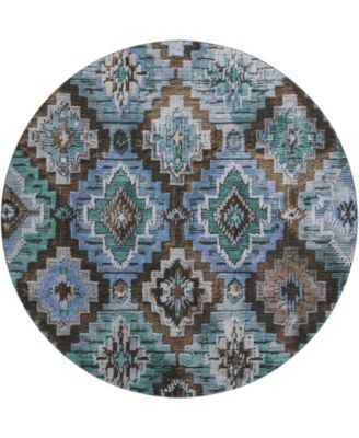 Mayfield Machine Washable AMF1891 8' x 8' Round Area Rug