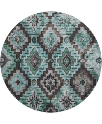 Mayfield Machine Washable AMF1891 8' x 8' Round Area Rug