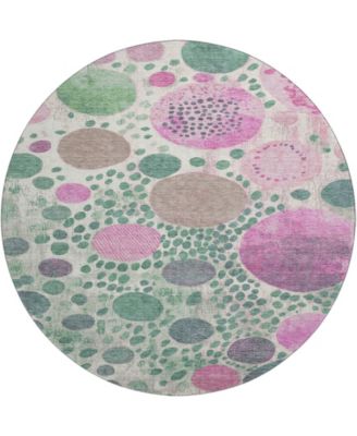 Mayfield Machine Washable AMF1895 8' x 8' Round Area Rug