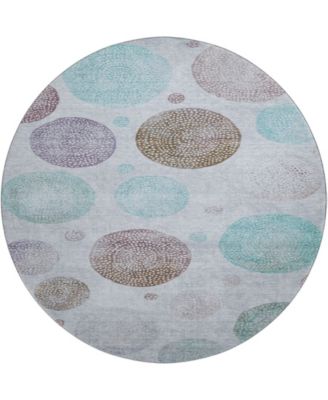 Mayfield Machine Washable AMF1897 8' x 8' Round Area Rug