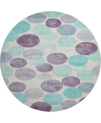 Mayfield Machine Washable AMF1898 8' x 8' Round Area Rug