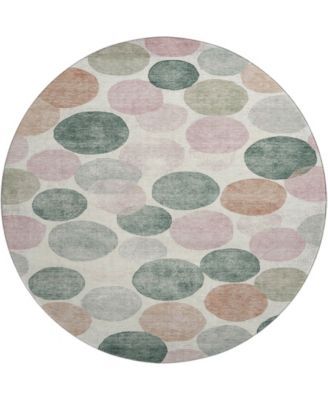 Mayfield Machine Washable AMF1898 8' x 8' Round Area Rug