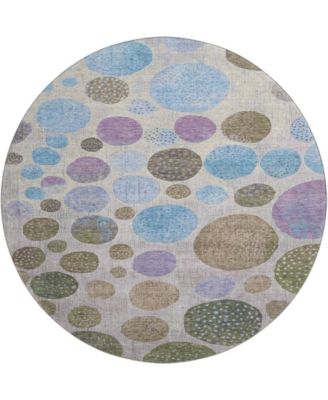 Mayfield Machine Washable AMF1899 8' x 8' Round Area Rug